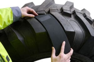 Monaflex AG Heat Pads for Crown Repairs in Tractor Tyres.