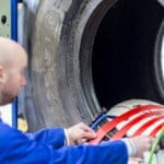 27.00R49 tyre repair. OTR tyre repair.